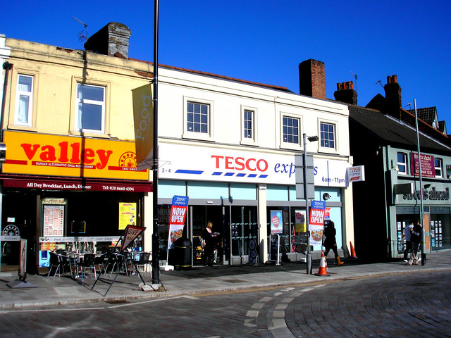 Chipstead Valley Road, Coulsdon. The street, not the door at number 13.